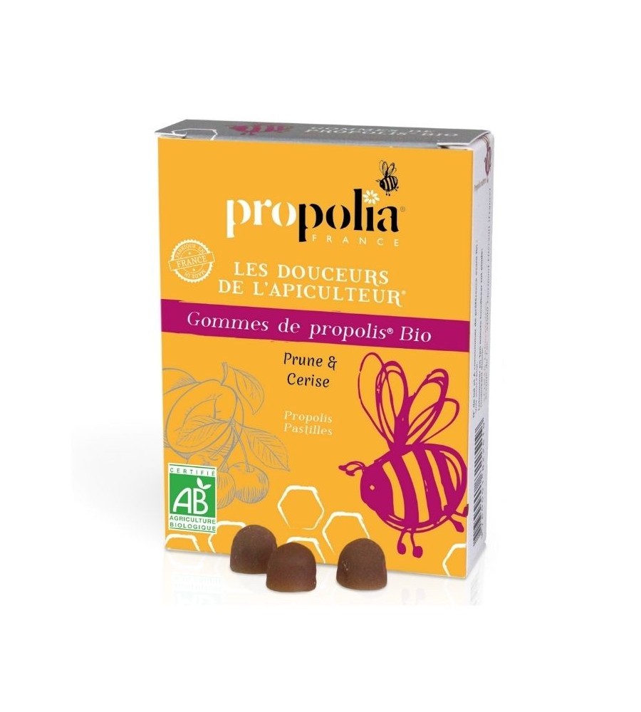 Gommes Propolis Prune - Cerise Bio - Propolia