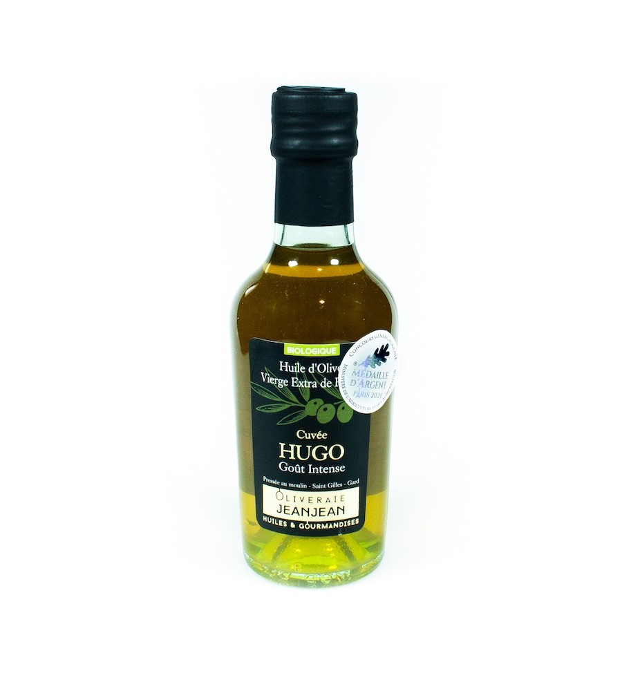 Huile d'olive BIO cuvée Hugo 25cl - Oliveraie Jeanjean