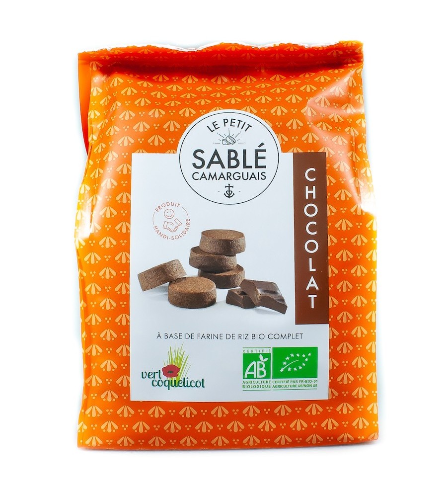 Petit Sablé Camarguais Bio Chocolat - Vert Coquelicot