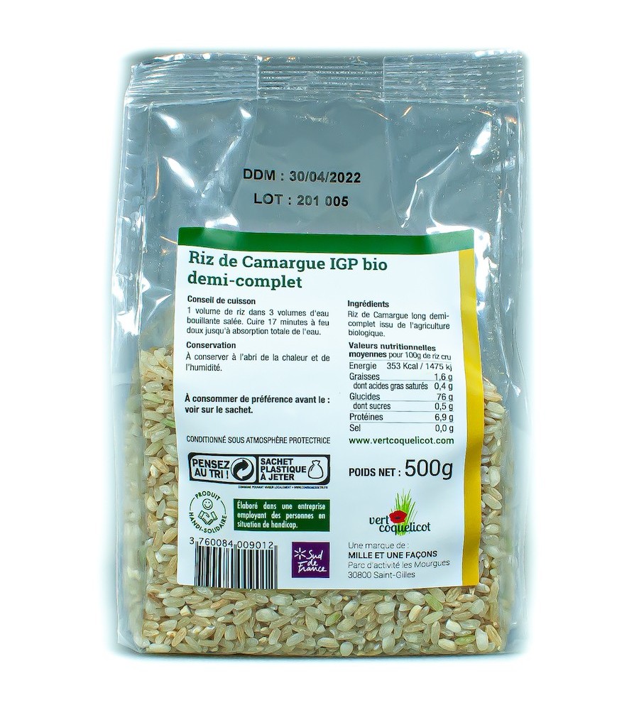 riz de Camargue noir bio 500 g