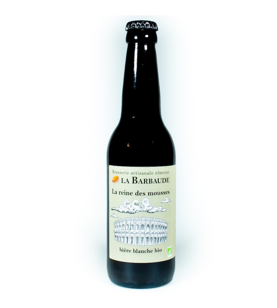 Bière Artisanale La Reine Des Mousses 33cl - Blanche BIO - Brasserie La Barbaude