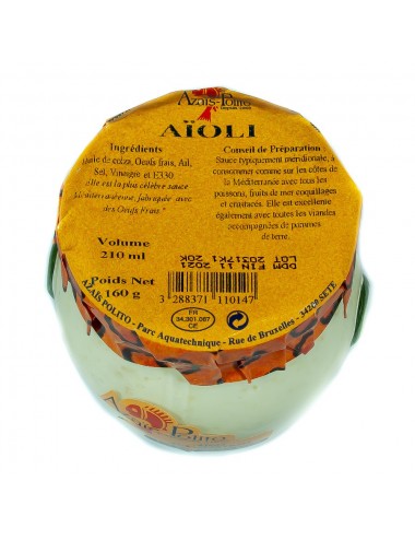 Aïoli artisanal aux Œufs Frais - Pot Marmiton - 210ml