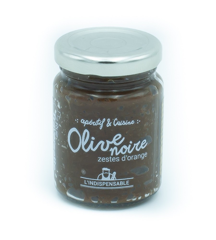 L’indispensable crème d’olive noire aux zestes d’orange - 90g