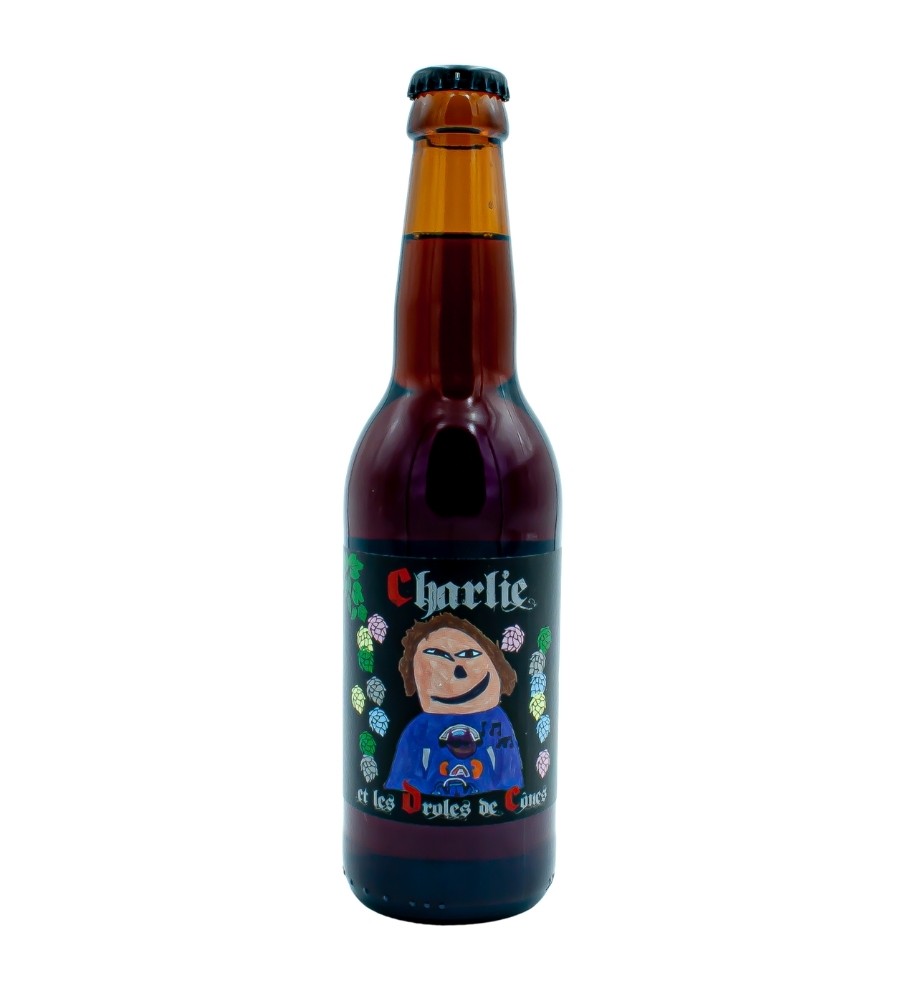 Bière Bio Ambrée artisanale Charlie et les Drôles de Cônes 33cl - Brasserie des Garrigues