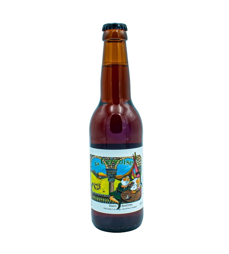 Bière Bio Ambrée artisanale La Cervoise 33cl - Brasserie des Garrigues
