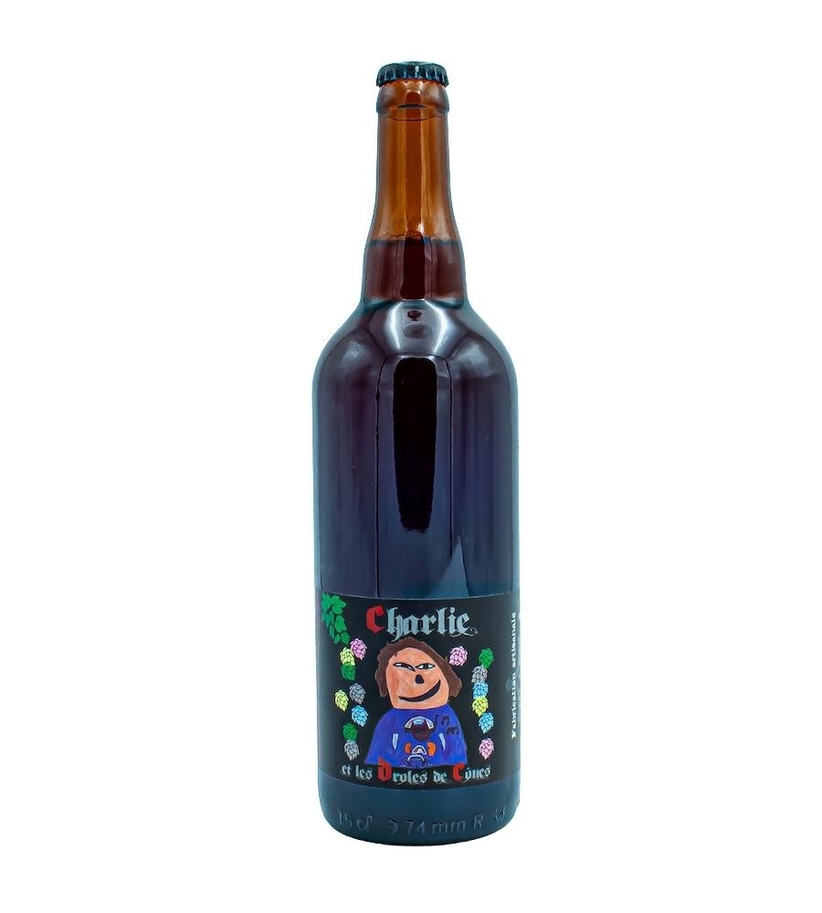 Bière Bio Ambrée artisanale Charlie et les Drôles de Cônes 75cl - Brasserie des Garrigues