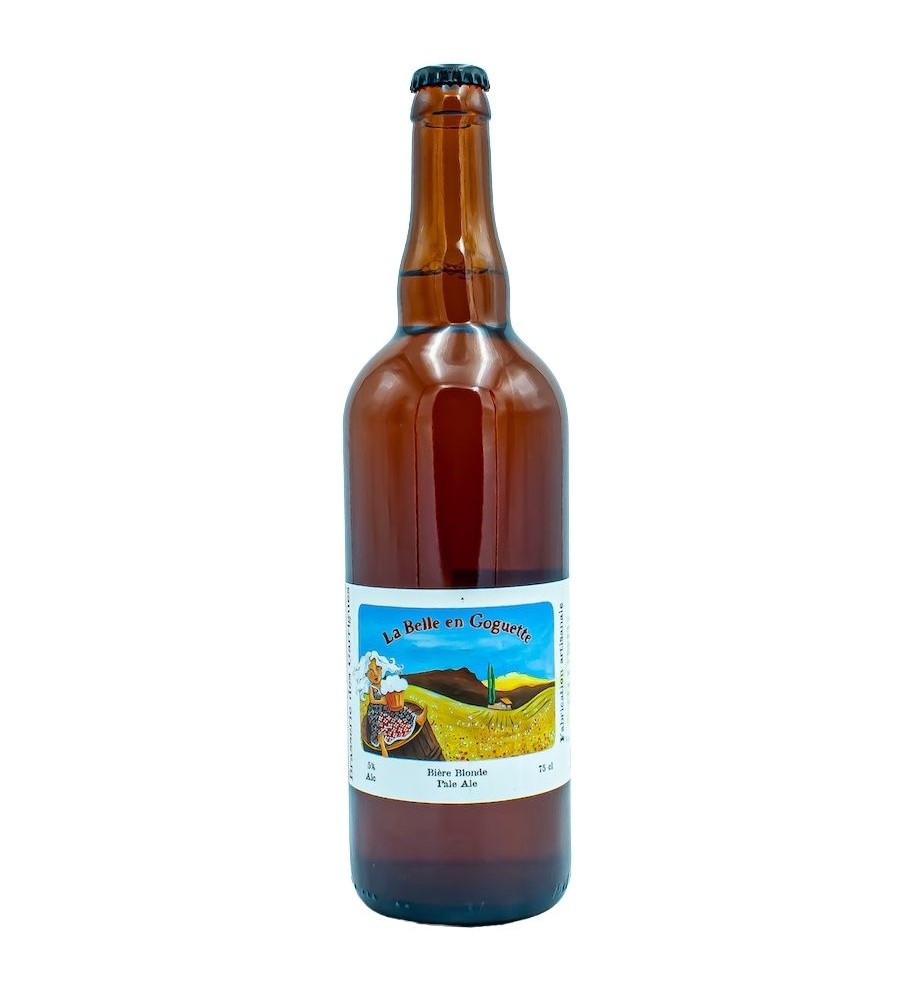 Bière Bio Blonde artisanale La Belle en Goguette 75cl - Brasserie des Garrigues