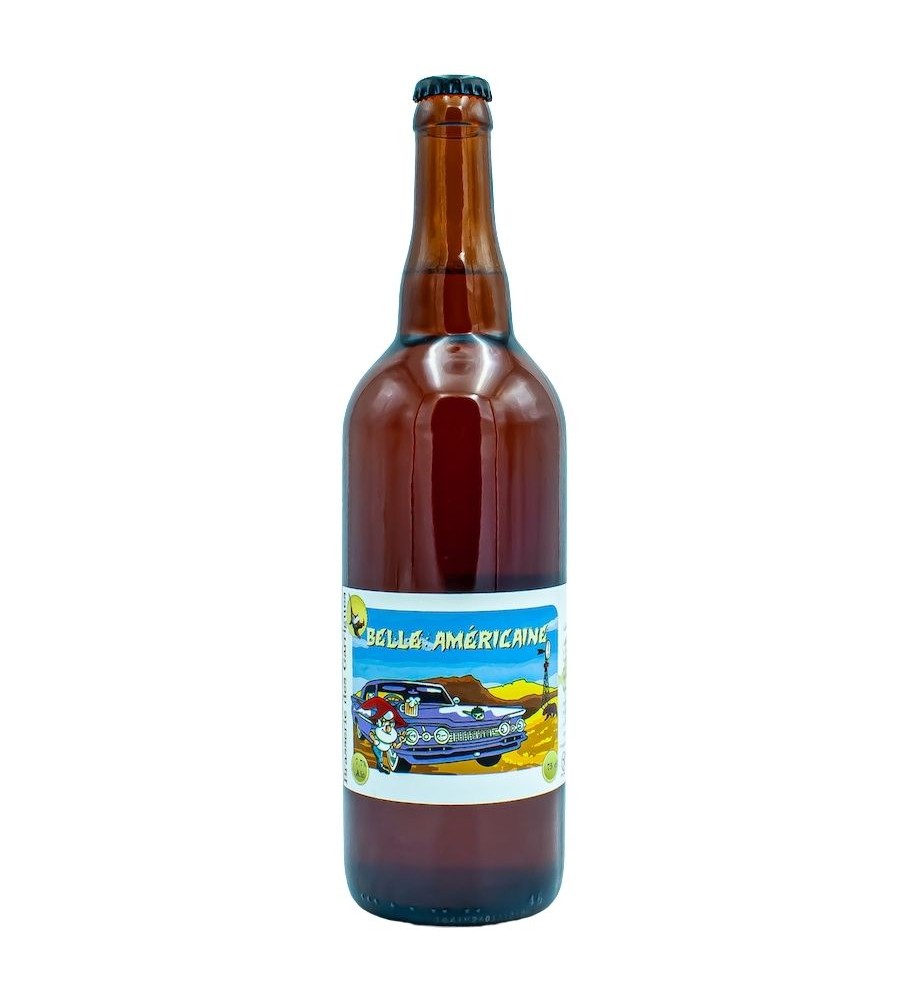 Bière Bio Blonde artisanale Belle Américaine 75cl - Brasserie des Garrigues