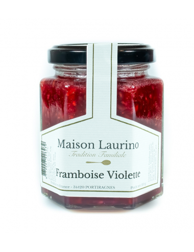 Confiture Framboise Violette - Le mas des confitures - Maison Laurino
