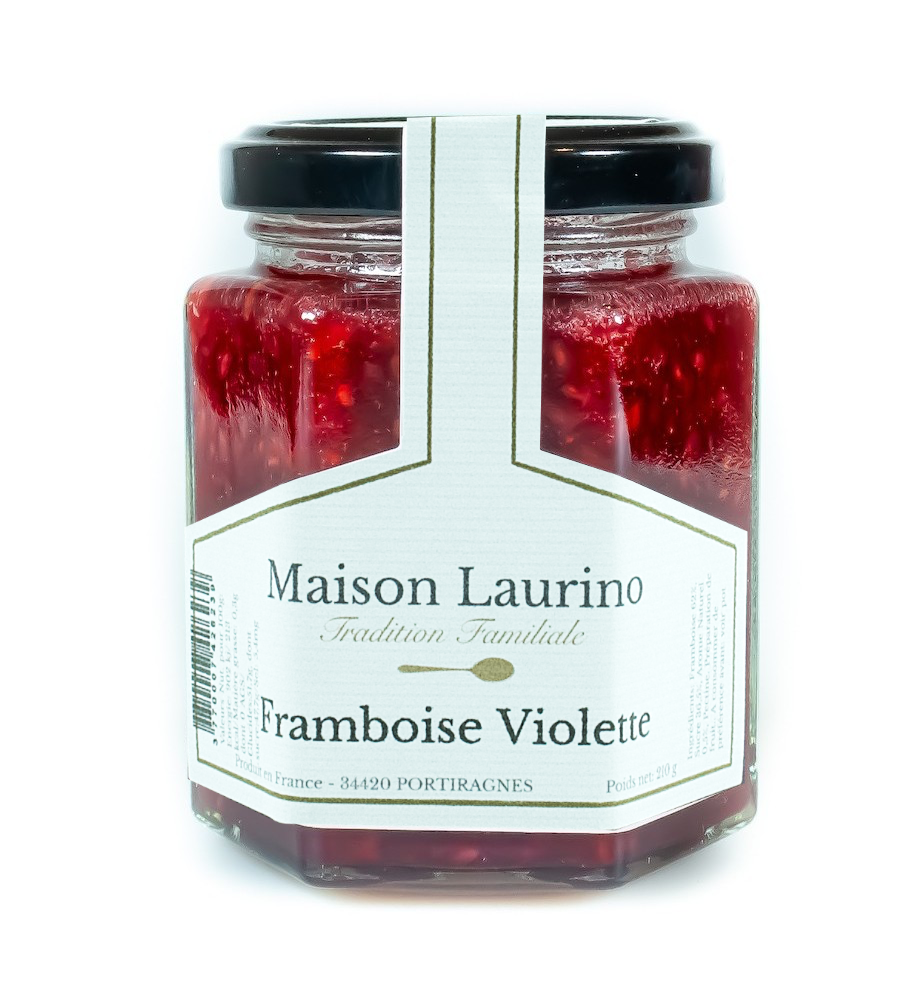 Confiture Framboise Violette - Le mas des confitures - Maison Laurino