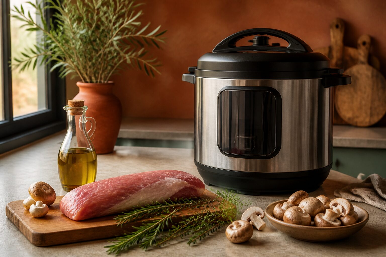 Sauce crème fond de veau filet mignon cookeo champignons