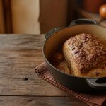 Palette à la diable à la moutarde dorée en cocotte