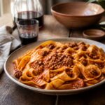 Pappardelle fraîches maison au ragù de viande