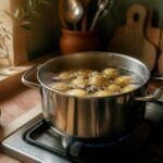 Temps de cuisson pommes de terre a l'eau dans une casserole sur cuisiniere