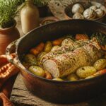 Recette filet mignon de porc en cocotte avec légumes et herbes de Provence