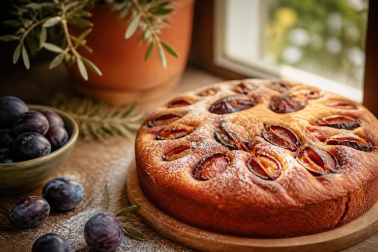 Gâteau aux prunes : la recette moelleuse